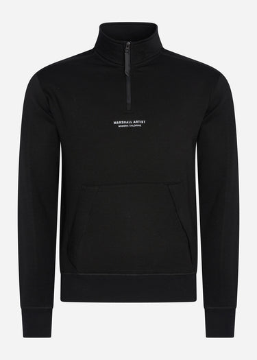 Marshall Artist Truien Siren 1/4 zip sweat - black