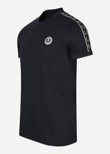 Fred Perry T-shirts Reflective detail ringer tee - black reflective