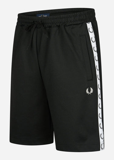 Fred Perry Korte Broeken Taped tricot short - black