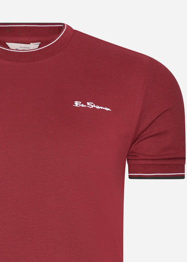 Ben Sherman T-shirts Pique tee - red