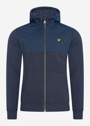 Lyle & Scott Vesten A Softshell jersey zip hoodie - dark navy