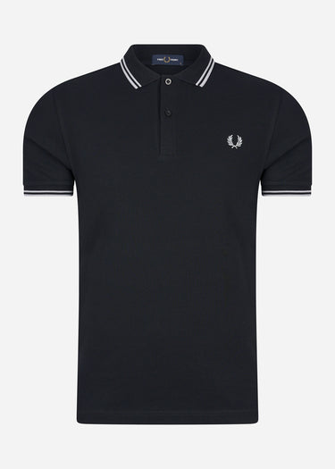 Fred Perry Polo's Back graphic polo shirt - black