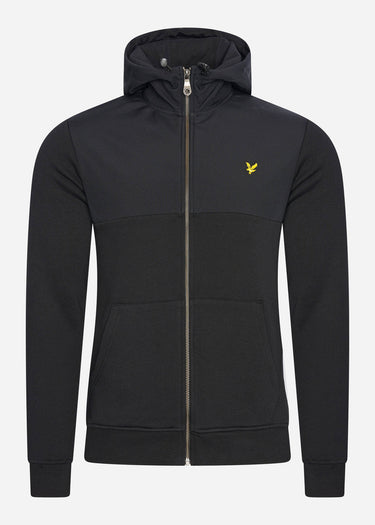 Lyle & Scott Vesten Softshell jersey zip hoodie - jet black
