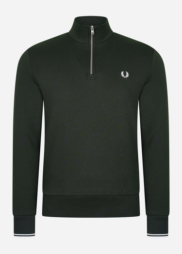 Fred Perry Truien Half zip sweatshirt - night green