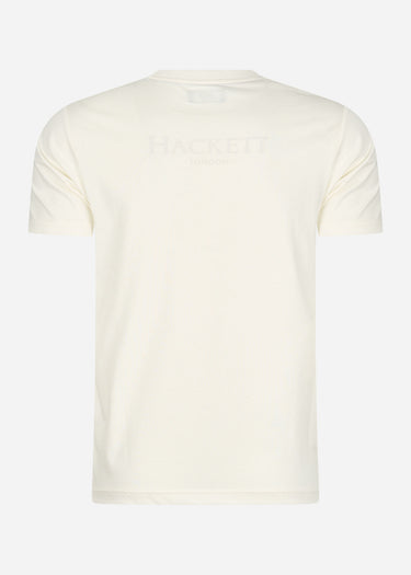 Hackett London T-shirts Heritage logo tee - white