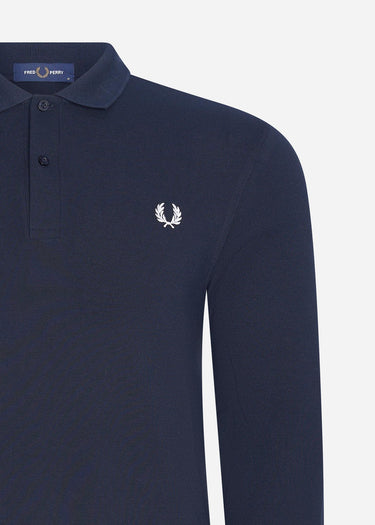Fred Perry Longsleeve Polo's LS plain fred perry shirt - navy