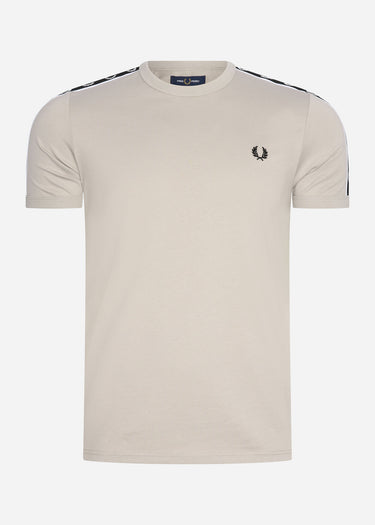 Fred Perry T-shirts Taped ringer t-shirt - concrete black