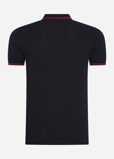 Fred Perry Polo's Twin tipped fred perry shirt - black tawny port