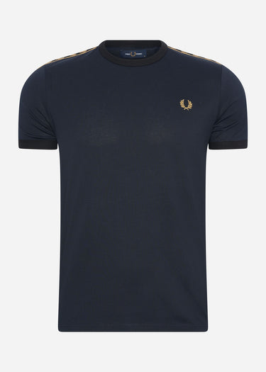 Fred Perry T-shirts Gold taped ringer t-shirt - navy