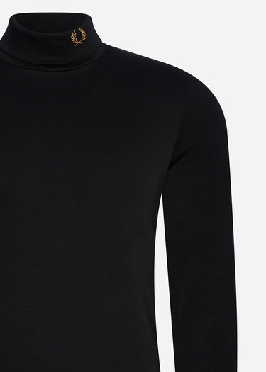 Fred Perry Truien Roll neck top - black