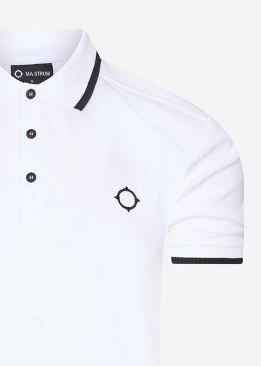 MA.Strum Polo's SS jersey polo - optic white