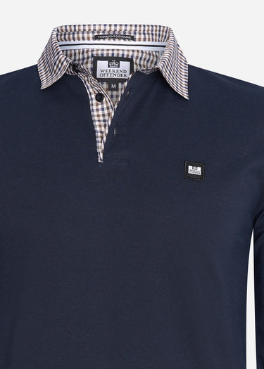 Weekend Offender Longsleeve Polo's Tavarez - navy
