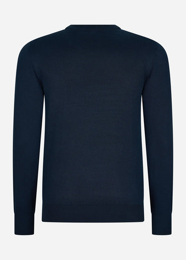 Ben Sherman Truien Chest stripe crew - dark navy