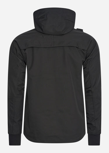 MA.Strum Jassen Softshell hooded jacket - jet black
