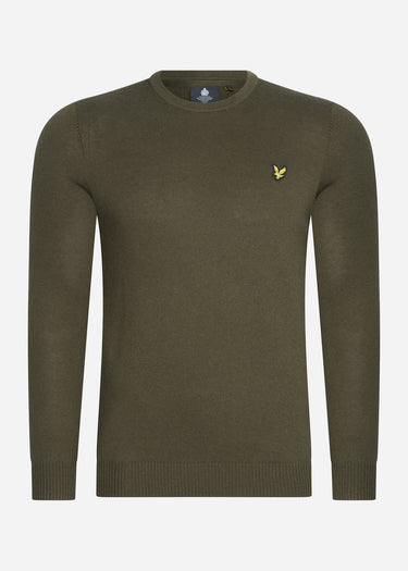 Lyle & Scott Truien Cotton merino crew jumper - olive