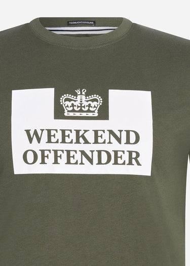 Weekend Offender T-shirts Prison tee - dark green