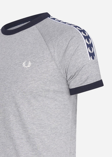 Fred Perry T-shirts Panelled taped t-shirt - steel marl