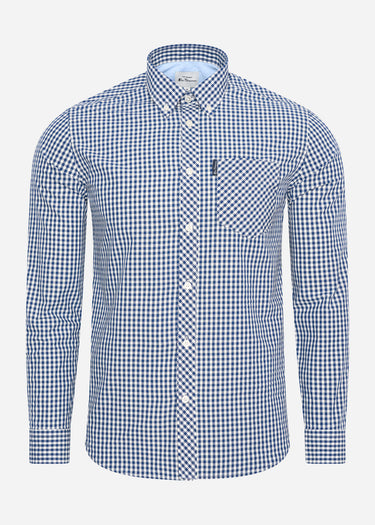 Ben Sherman Overhemden Gingham shirt - dark blue