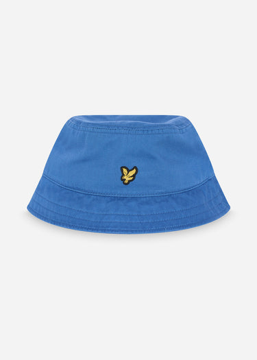 Lyle & Scott Bucket Hats Cotton twill bucket hat - spring blue