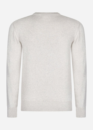 Ben Sherman Truien Chest stripe crew - ivory
