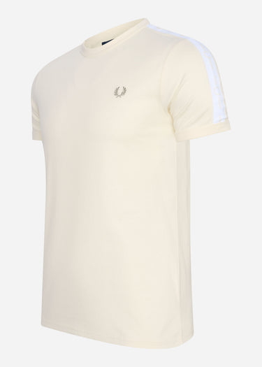 Fred Perry T-shirts Tonal tape ringer t-shirt - ecru