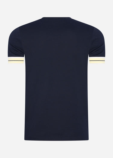 Fred Perry T-shirts Tramline tipped pique t-shirt - navy