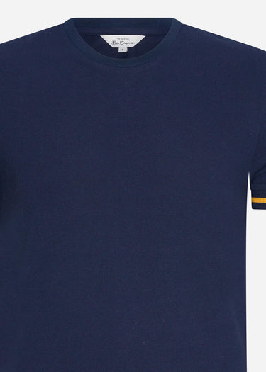 Ben Sherman T-shirts Pique tee - marine