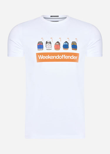 Weekend Offender T-shirts Trainer spotting - white