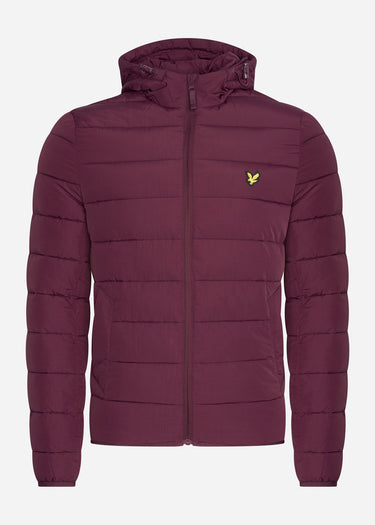 Lyle & Scott Jassen Lightweight puffer jacket - burgundy