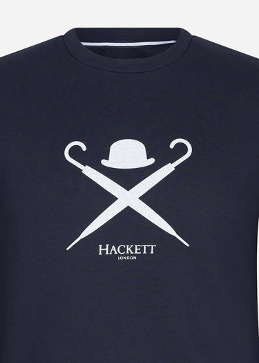 Hackett London Truien Logo sweatshirt - navy
