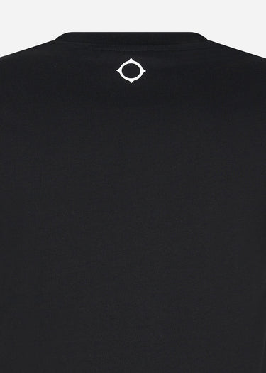 MA.Strum T-shirts MA.Strum chest print tee - jet black