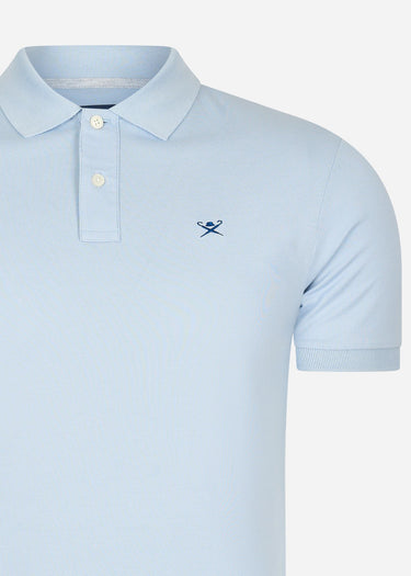 Hackett London Polo's Cotton pique polo shirt - oxford blue