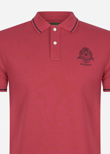 Hackett London Polo's Heritage logo polo - claret