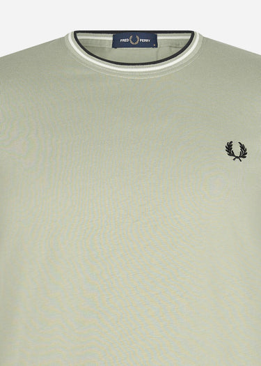 Fred Perry T-shirts Twin tipped t-shirt - seagrass