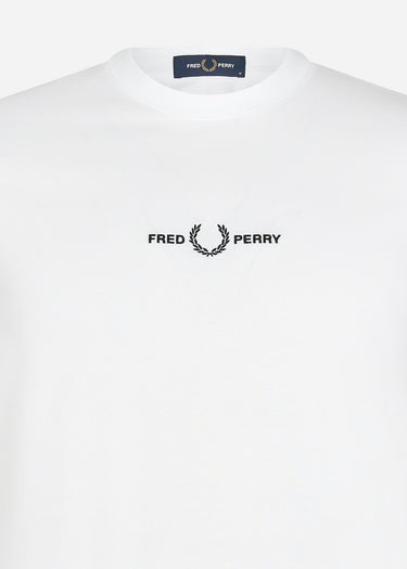 Fred Perry T-shirts Embroidered t-shirt - white