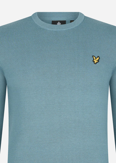 Lyle & Scott Truien Cotton crew neck jumper - skipton blue