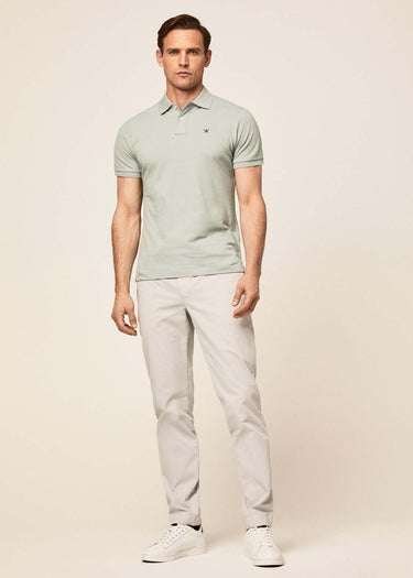 Hackett London Polo's Cotton pique polo shirt - duck egg