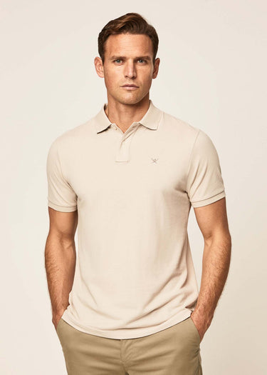 Hackett London Polo's Cotton pique polo shirt - silver lining