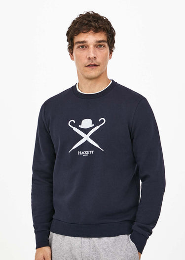 Hackett London Truien Logo sweatshirt - navy