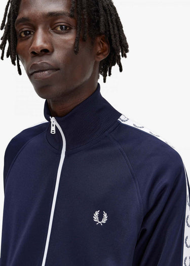 Fred Perry Vesten Taped track jacket - carbon blue
