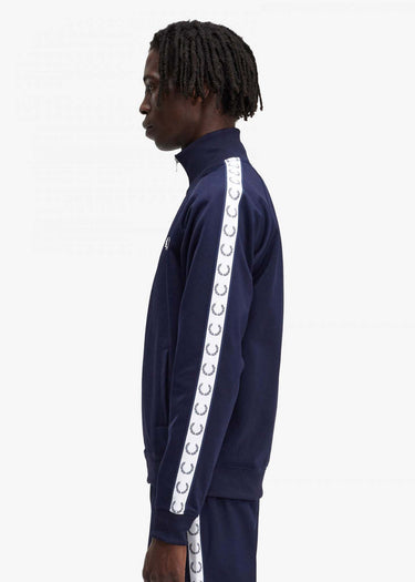 Fred Perry Vesten Taped track jacket - carbon blue