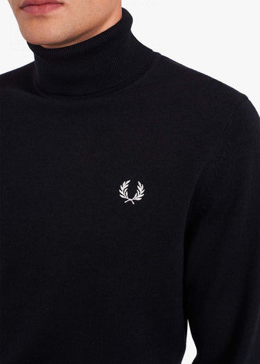 Fred Perry Truien Roll neck jumper - black