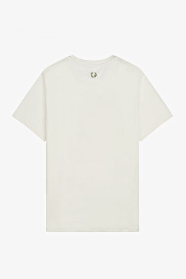 Fred Perry T-shirts Laurel wreath graphic t-shirt q2 - snow white