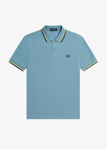 Fred Perry Polo's Twin tipped fred perry shirt - ash blue golden hour navy