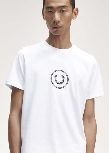 Fred Perry T-shirts Circle branding t-shirt - white