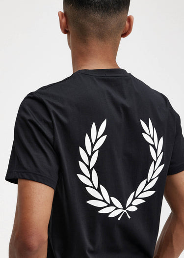 Fred Perry T-shirts Back graphic t-shirt - black