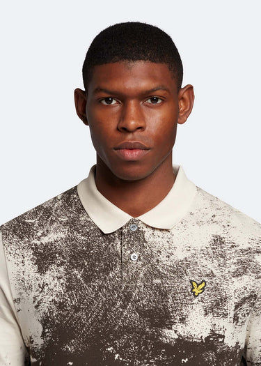 Lyle & Scott Polo's Erosion print polo shirt - cove