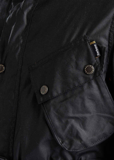 Barbour International Jassen Slim international wax jacket - black
