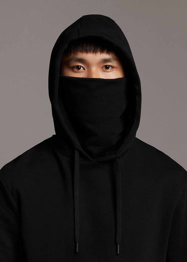 Lyle & Scott Hoodies Face covered hoodie - jet black