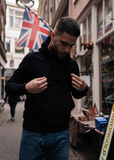 MA.Strum Hoodies Core overhead hoody- jet black